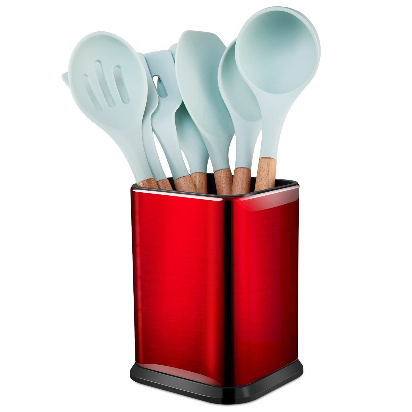 Stainless Steel Kitchen Utensil Holder for Countertop, Spoon Spatula Organize...