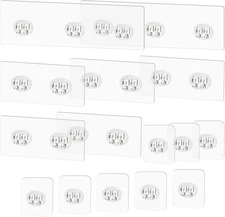 15 Pack Shower Caddy Adhesive Replacement Strong No Drill Hooks Bathroom Kitchen