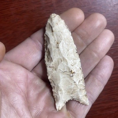 MLC s7756 2 7/8  Double Fluted Paleo Clovis Arrowhead Indiana Artifact