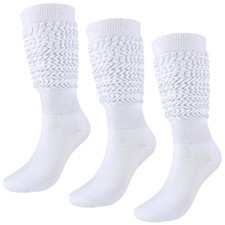 Slouch Socks Girls Cushioned Chunky Stacked Boot Socks Soft Warm Long Athleti...