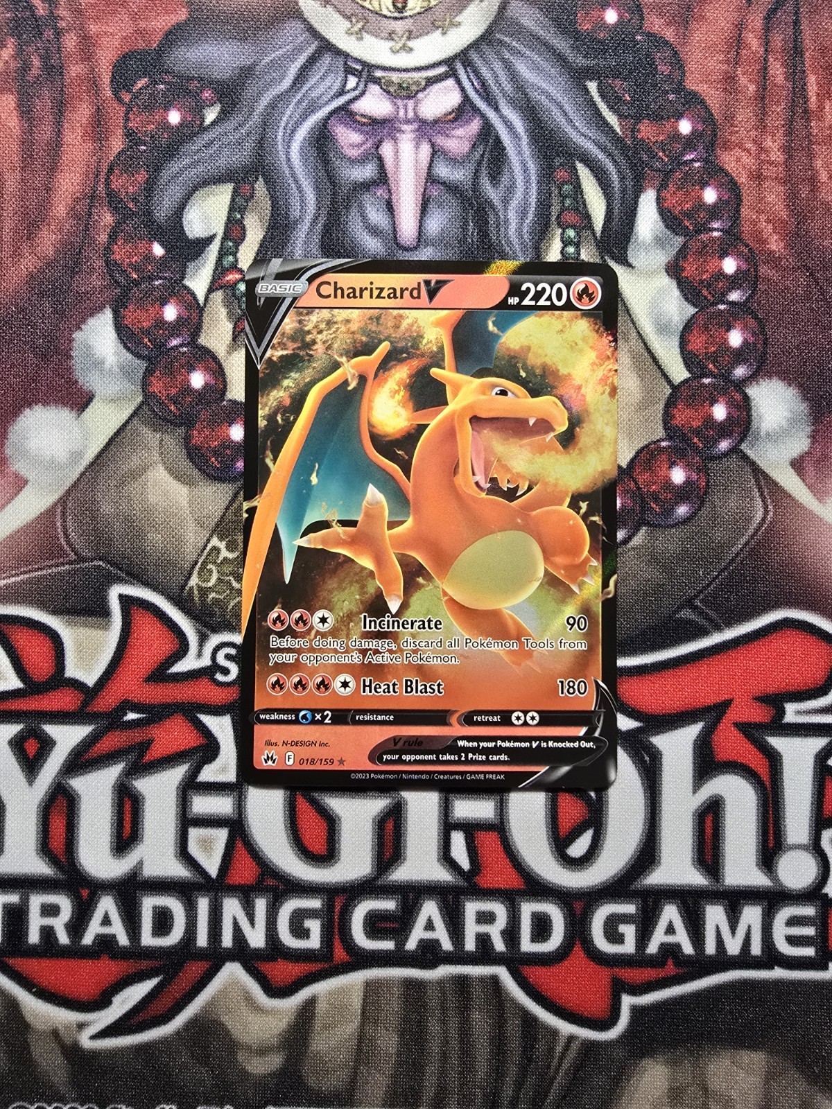 2023 Charizard V 18/159 Sword & Shield Crown Zenith Pokémon TCG NM