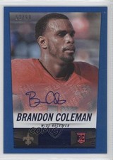 2014 Panini Hot Rookies Rookie Signatures Blue 53/99 Brandon Coleman Auto 0a1