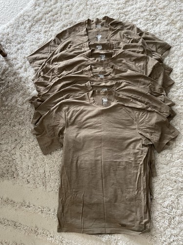 Set Of 7 MASSIF Flame Resistant Sand Shirts Men's Small
