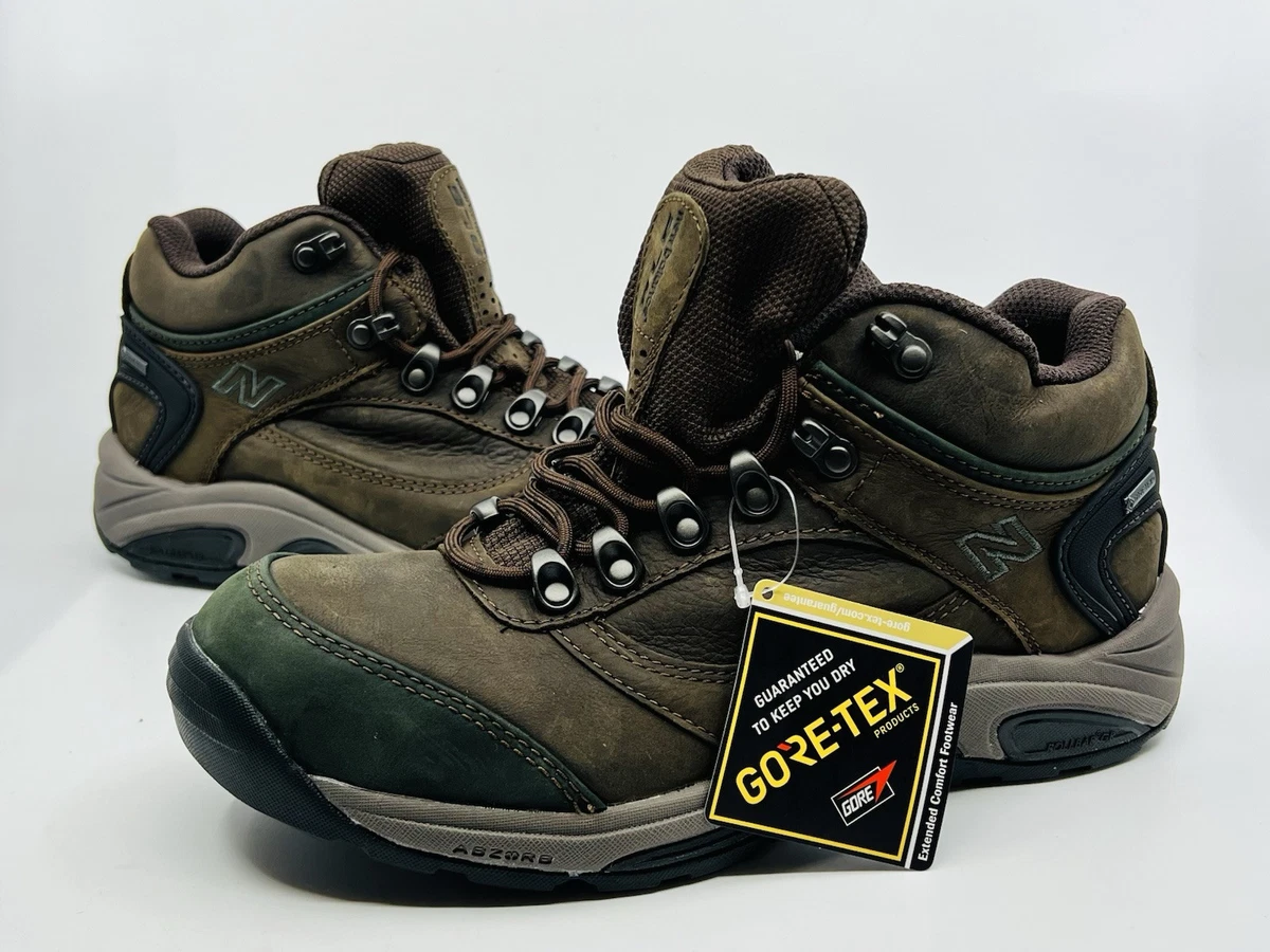 New Balance Gore-Tex Brown Leather Hiking Boots 10.5 D Trail Waterproof New Balance Medium Width Hiking Shoes & Boots for Men for  main image 4