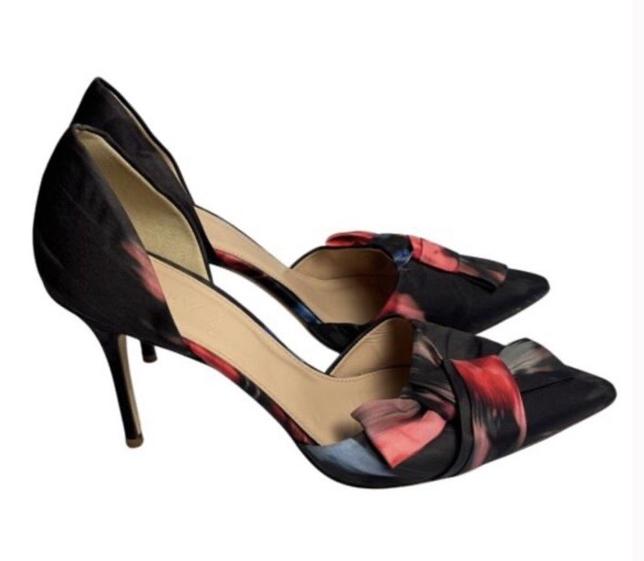 J.Crew Elsie Fabric Knotted D’Orsay Pumps 8 Pre-Owned 