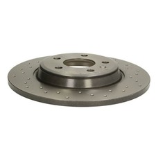 Bremsscheibe BREMBO 08.A759.1X, hinten, gelocht, perforiert, voll, 1 Stück