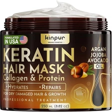 Keratin Hair Mask for Dry, Damaged or Long - Deep Conditioner Masque... 