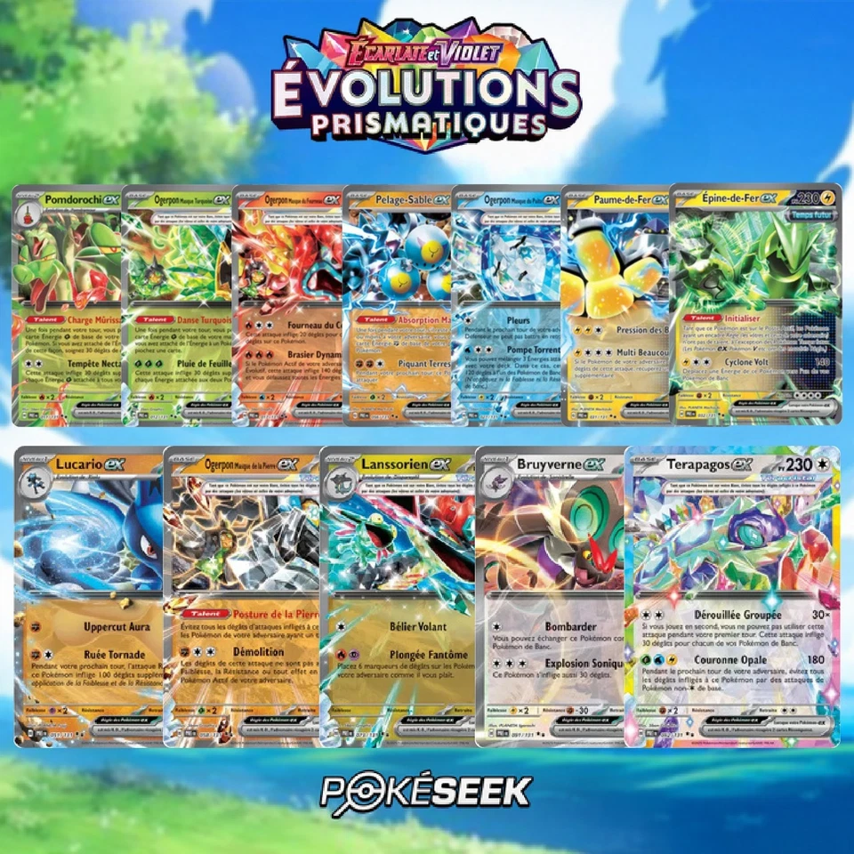 Choisissez Votre Carte Pokémon EX EV8.5 Évolution Prismatique FR NEUVE au choix - Photo 2/4