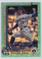 2025 Topps Chrome Logofractor Edition Aqua Refractor /199 Justin Wrobleski 0m1w