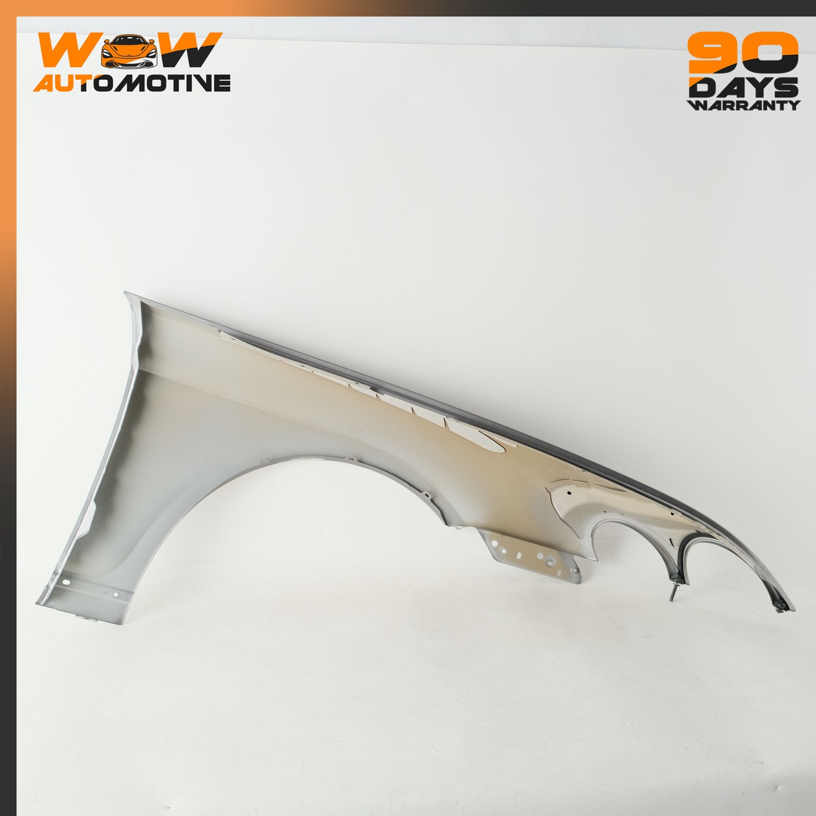 04-13 BENTLEY CONTINENTAL GTC FRONT LEFT FENDER SILVER TEMPEST METALLIC 7P OEM