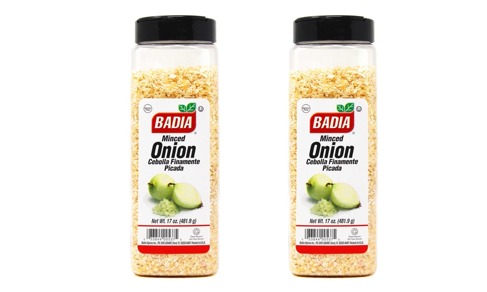 2 PACK Badia Minced Onion 17 oz Dehydrated Onion Seasoning Spice Gluten Free