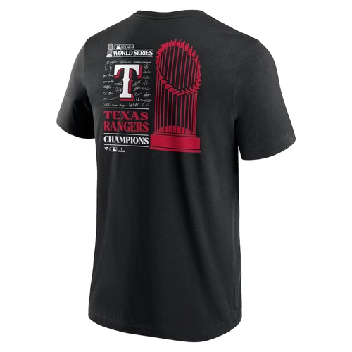 Texas Rangers Men's T-Shirt MLB 2023 World Series Champions Top - New - Picture 3 of 3