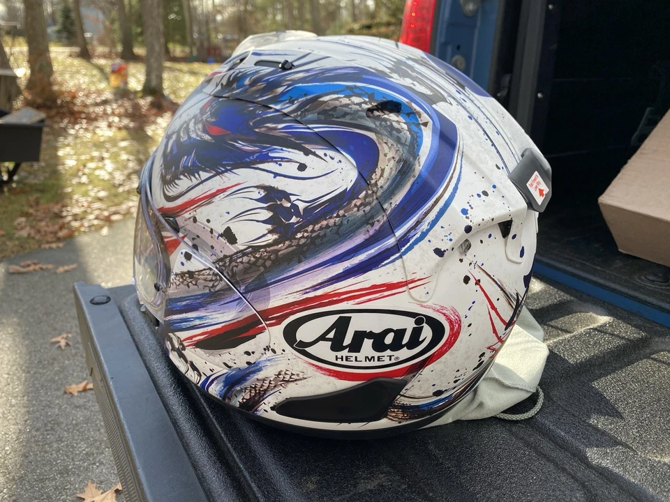 Arai CORSAIR-X KIYONARI TRICO FROST мотоциклетный шлем, размер средний, б/у - Изображение 2 из 4
