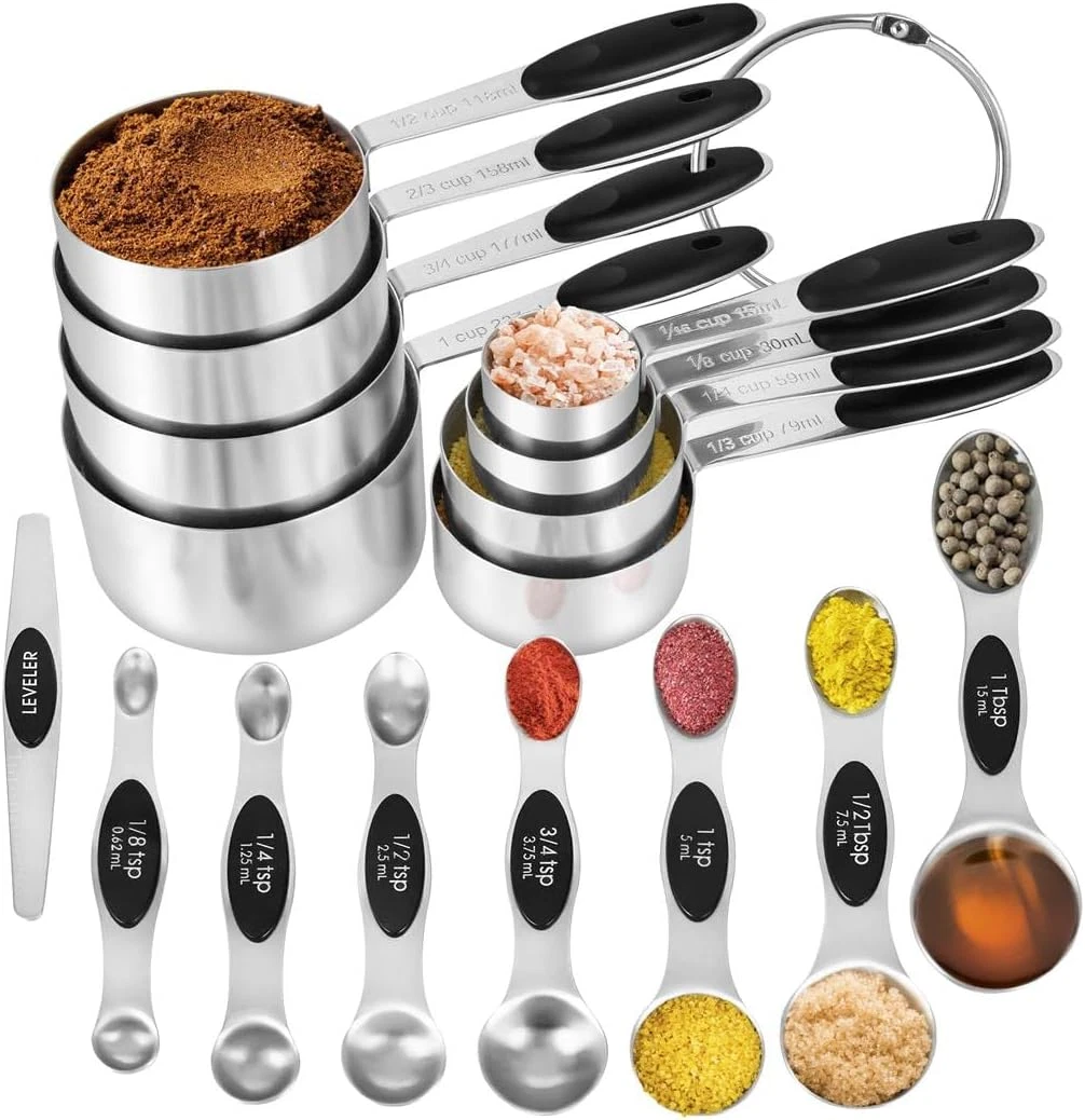 16 Pieces Measuring Cups and Magnetic Measuring Spoons Set Stainless Steel,8 Mea
Opens in a new wind