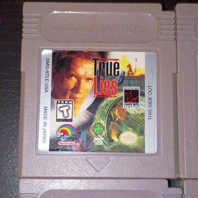 Nintendo Game Boy Lot of 10 Games: True Lies, NBA Jam, Ren & Stimpy (All Tested)