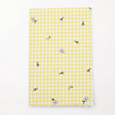 n ta Torn-Edge Softcover Notebook, Yellow Gingham