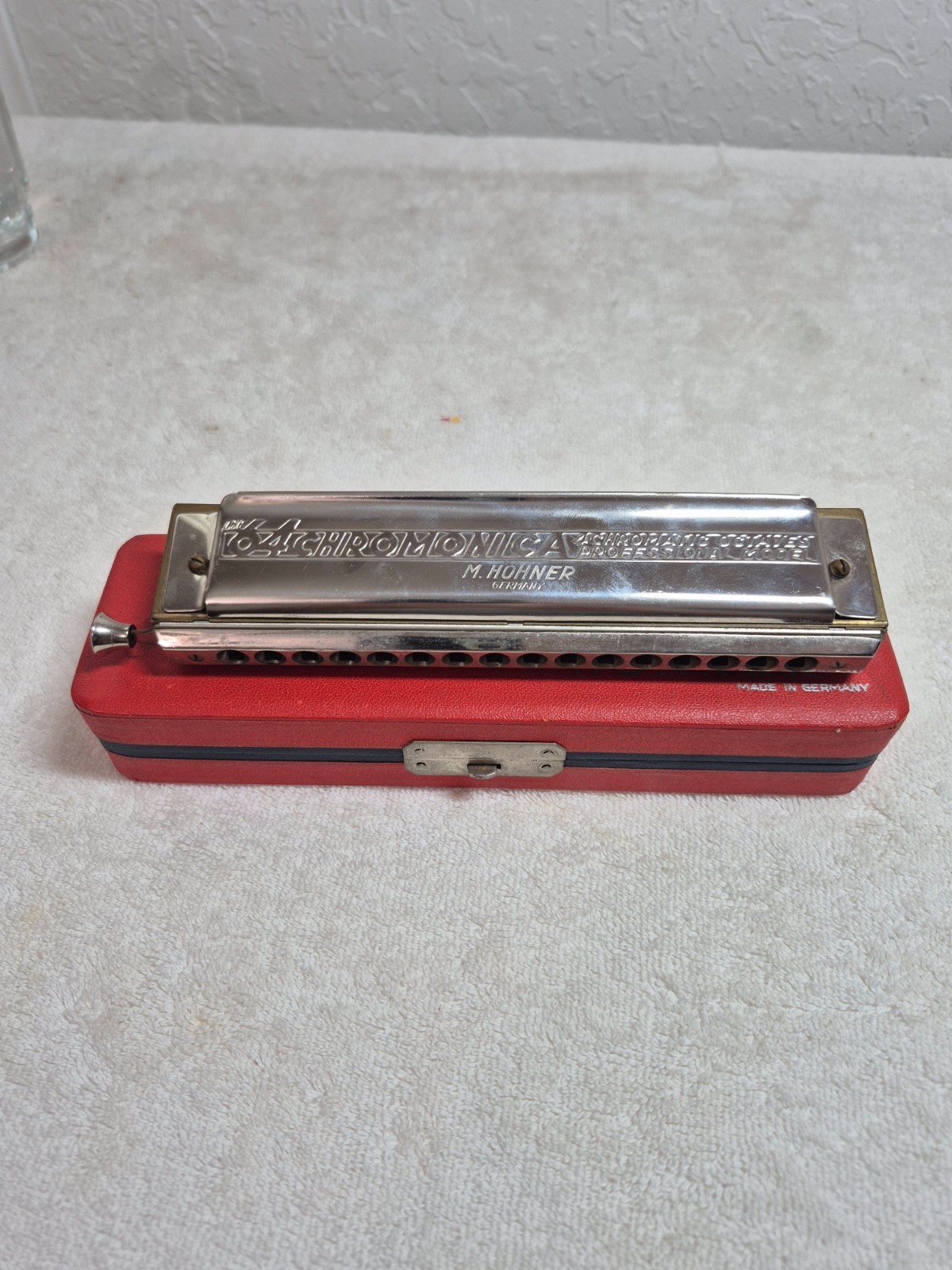 Vintage Hohner 64 Chromonica Professional Model 4 Chromatic Octaves Harmonica C 