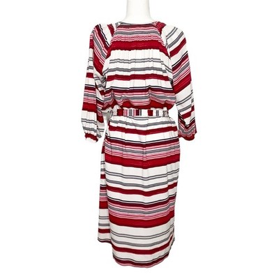 Tucker The Classic Knee Length Dress Multicolor Basket Stripe Medium | eBay Tucker The Classic Knee Length Dress Multicolor Basket Stripe Medium | eBay