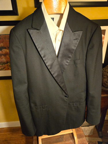 Brooks Brothers Vintage "Golden Fleece" Peak Lapel Tuxedo Jacket, Very Good, 42L