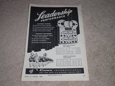 Crown SS844 Open Reel Ad, 1966, Specs, Frame It! RARE!