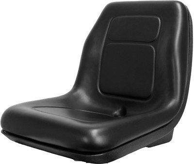 High Back Lawn Mower Seat Black Fits Grasshopper, Exmark and Ferris