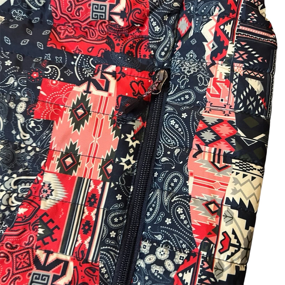 Hawke & Co Pro Performance Puffer Jacket Men’s Size Large Bandana Print - Image 3 of 4