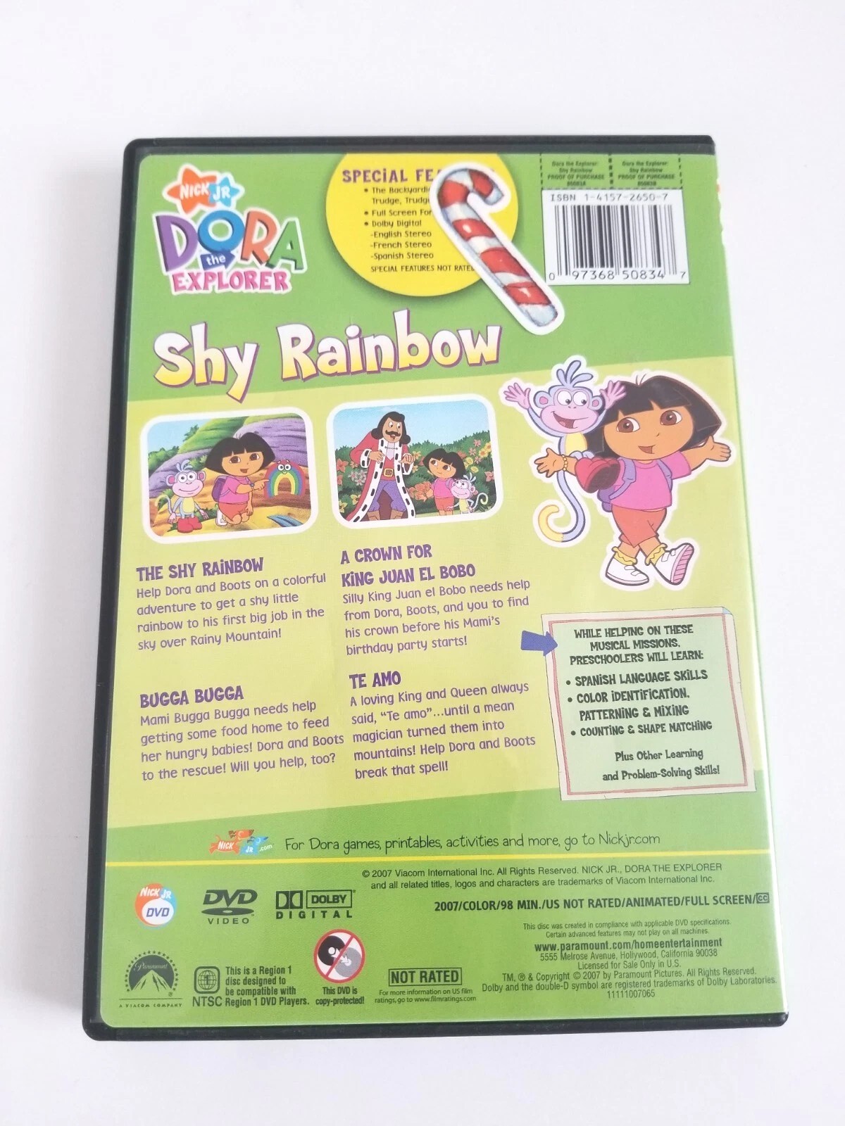 Dora the Explorer: Shy Rainbow (DVD, 2007) Nick Jr.