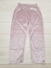 CLAIRE NEUVILLE Casual Trousers Size 18 W28 L28 Pink Shiny Stretch Elastic Waist