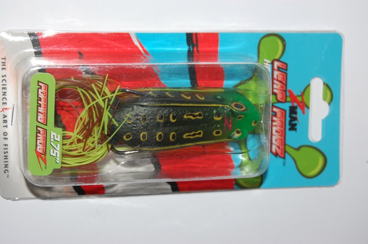 z-man bass hollow body frog leap frogz popping 2.75