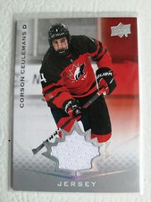2021 UPPER DECK TEAM CANADA JUNIORS JERSEY CORSON CEULEMANS #20