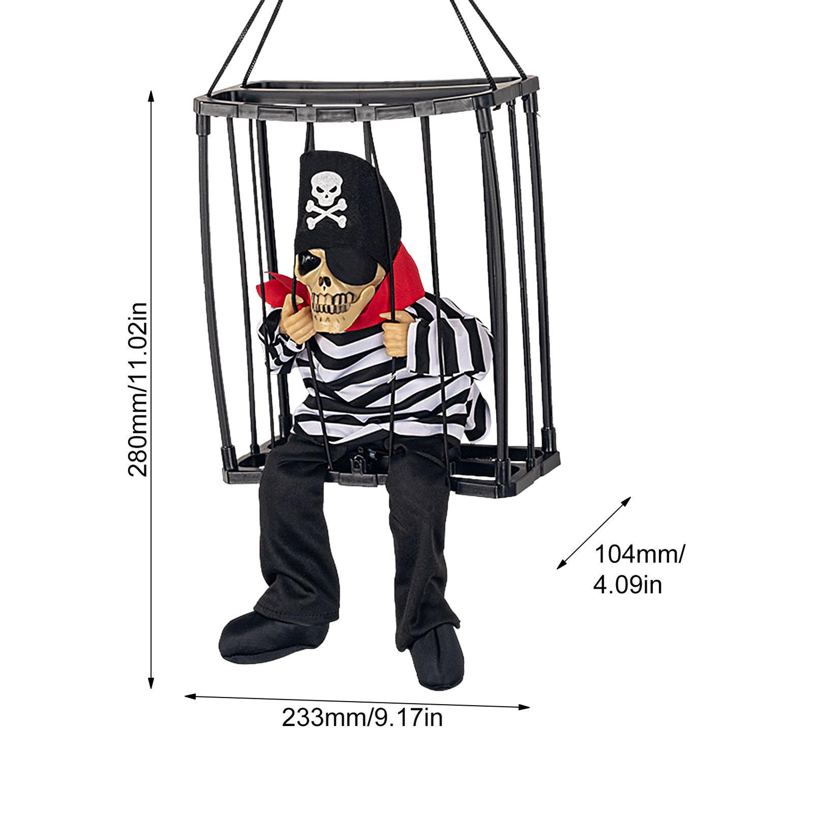 Screaming Animated Halloween Decorations, Halloween Decor Prop with