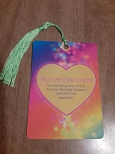 Transformation Love Affirmation Bookmark Tarot Oracle Card Gift Purified&Charged
