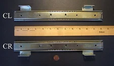 ACCURIDE #C2006-12" PENCIL OR CENTER DRAWER SLIDES, 3/4-EXTENSION, ZINC-PLATED