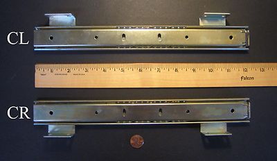 Glissières De Tiroir Accuride C2006-12 - Extension 3/4, Zinguées