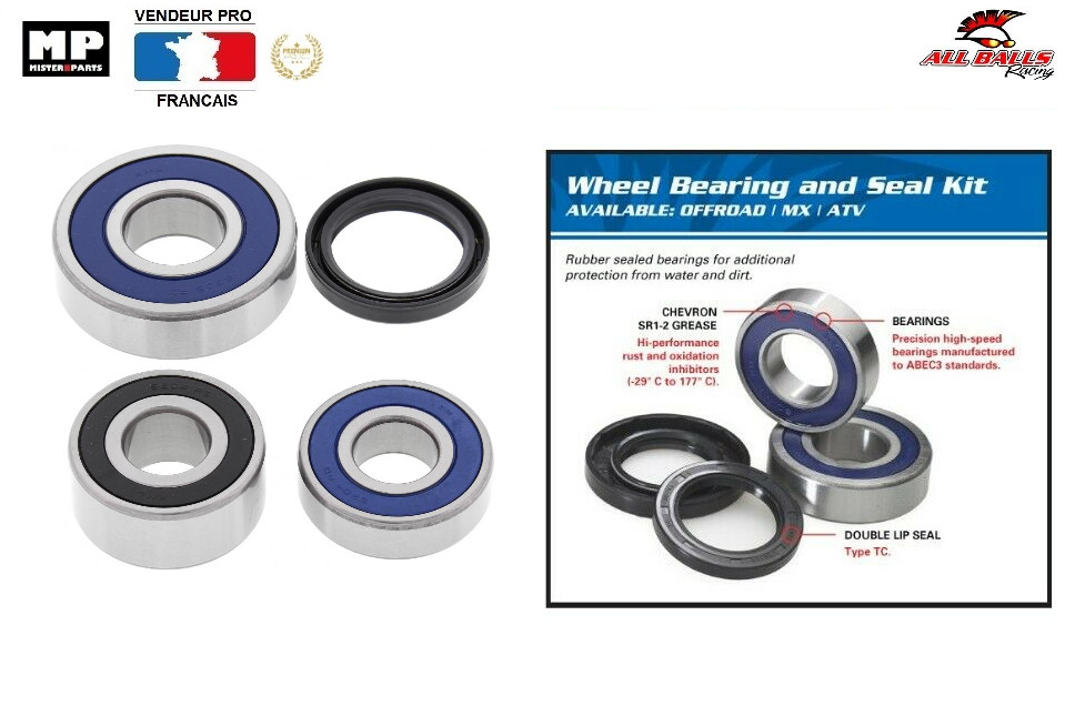 Kit roulement roue arrière 25-1588 pour Triumph Rocket III 2300