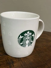 STARBUCKS Coffee Mug 2020 Hidden Paw Prints New Bone China