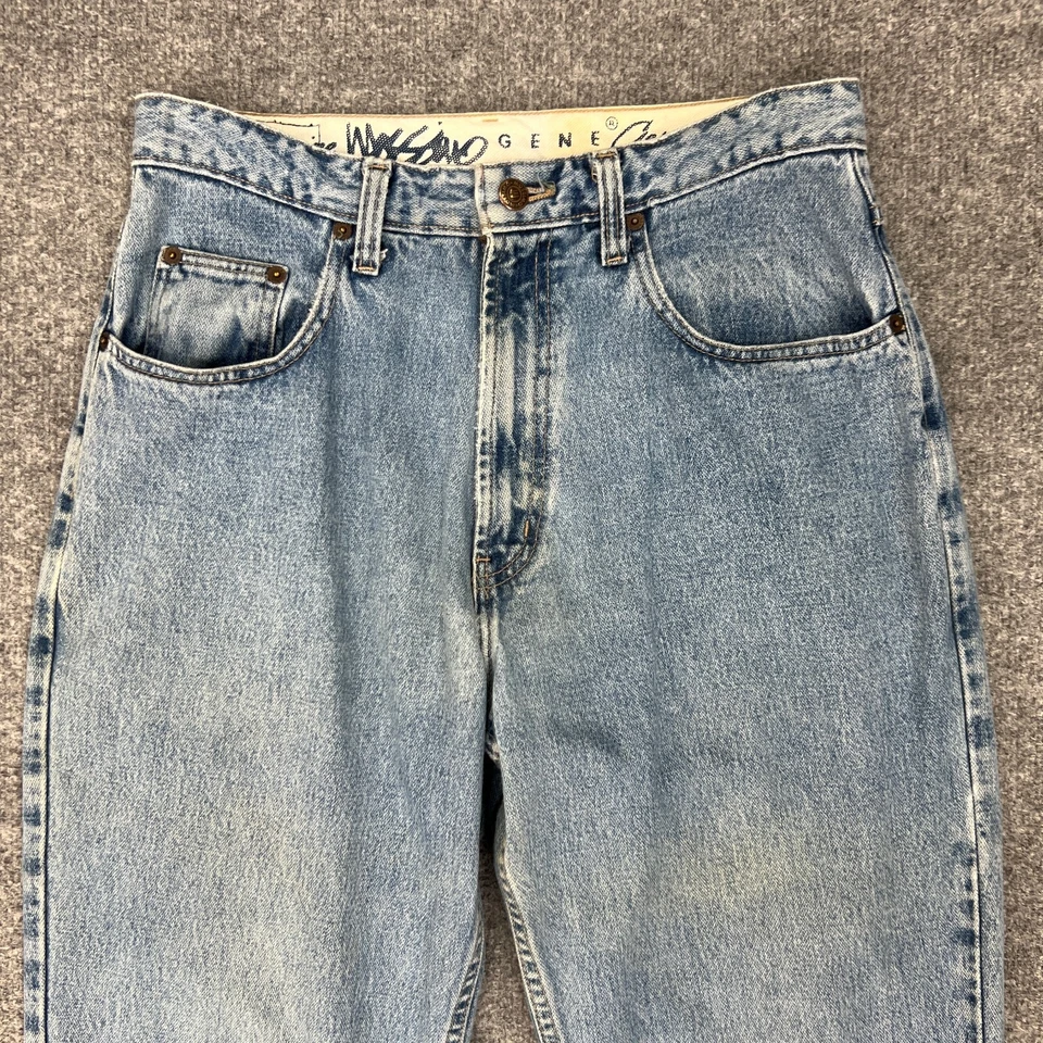 Pantalones de mezclilla vintage Mossimo 32 azules holgados Gene Streetwear patinador algodón hechos en EE. UU. Foto 3 de 4