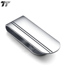 Top Quality T T 316L Stainless Steel Money Clip Silver MC14 