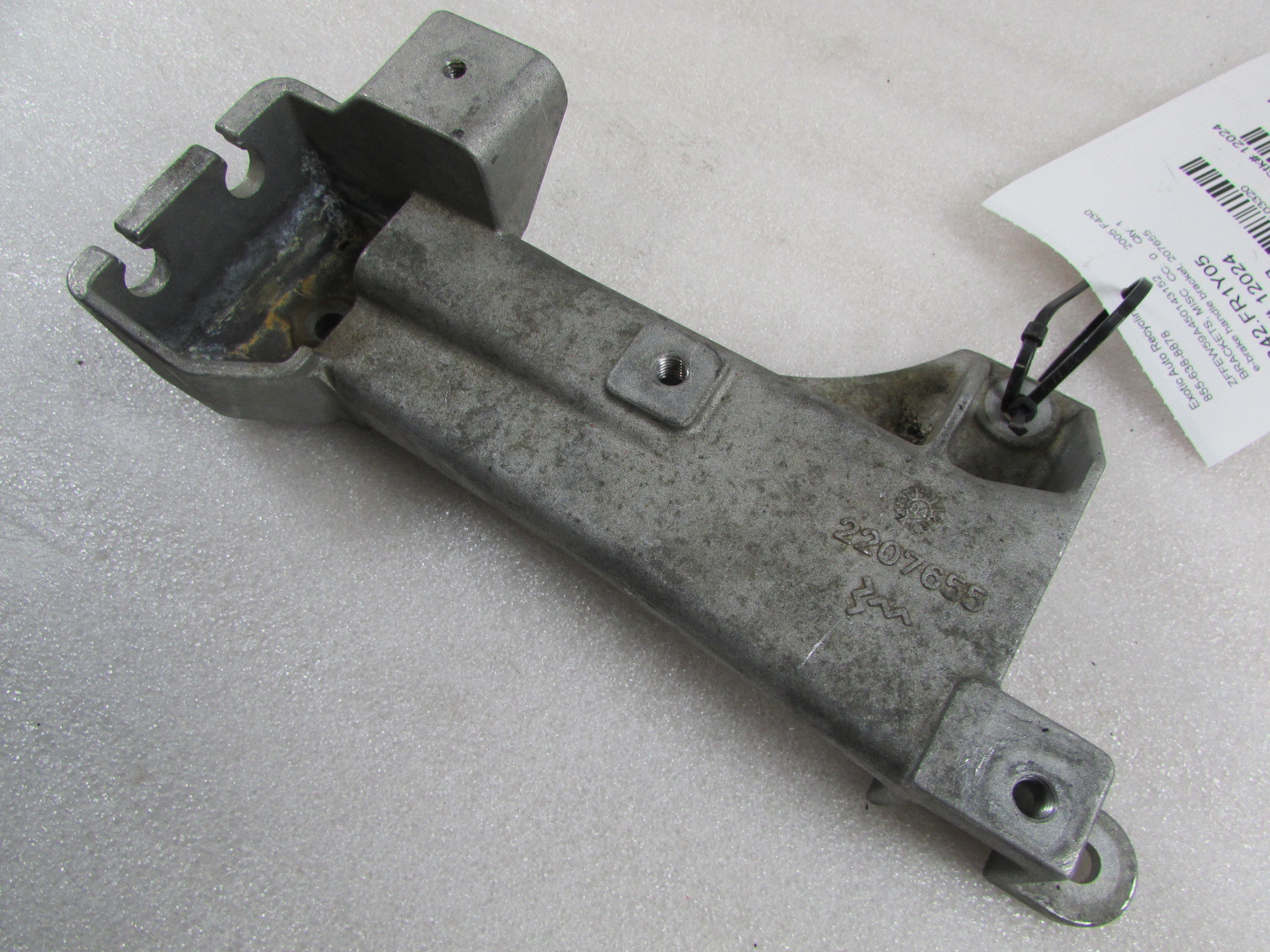 Ferrari F430, E-brake Handle Bracket, Used, P/N 207655