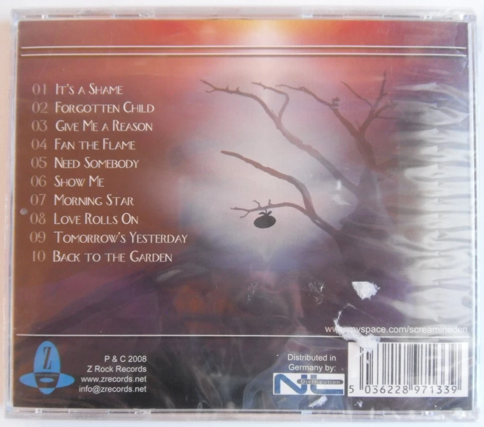 Scream In Eden Original Sin Xian Hardrock Like Fear Not,Guardian OVP CD 2008 - Bild 2 von 2