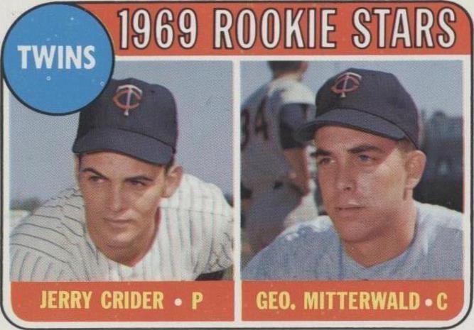 1969 Topps - George Mitterwald Jerry Crider #491 - 1 of 1