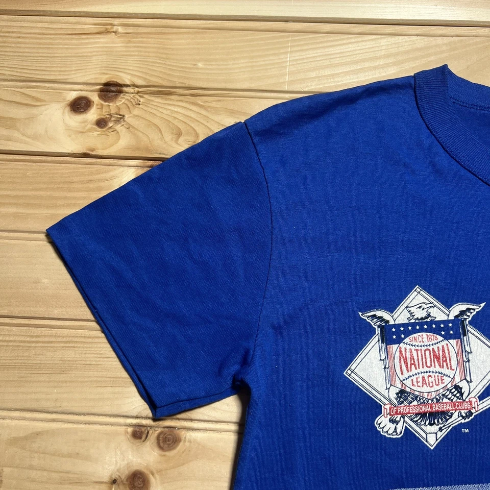 Camisa De Colección 1991 Chicago Cubs MLB Logo Puntada Única Para Hombre Talla Mediana Foto 4 de 4