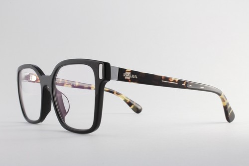 Authentic Prada VPR05T-F 1AB-1O1 52mm Black Tortoise Glasses Frames Italy - Picture 2 of 5