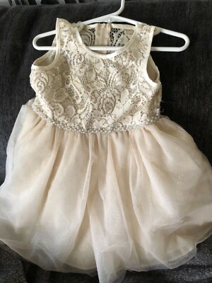 Rare Editions Ivory Tulle and Lace Occasion Dress Size 3T | eBay