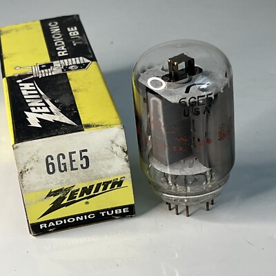 Zenith Radionic Tubes 6GE5  NOS Estate Untested