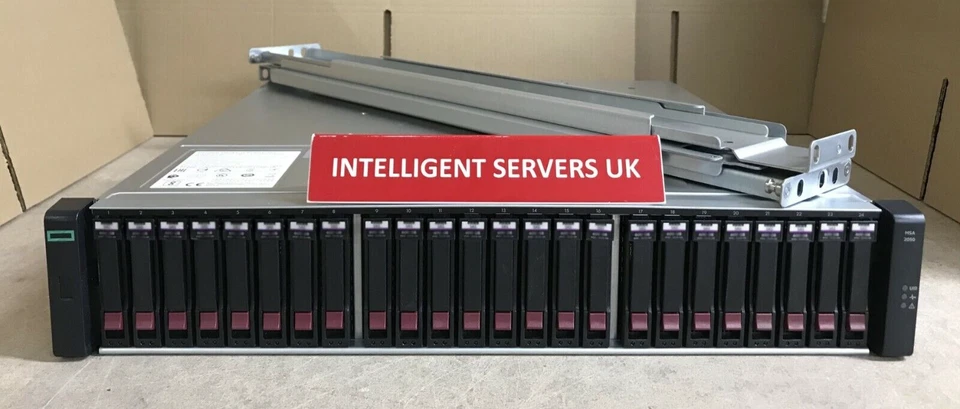 Q1J29A HPE MSA2050 19.2TB SSD (24x 800GB) SAS MSA Controllers SFF Array - Image 2 of 3