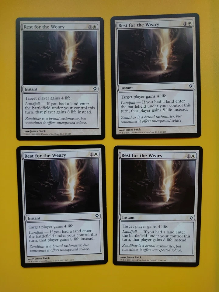 MTG Card. Rest for the Weary playset. 4 cards Worldwake Instant - Image 2 of 4