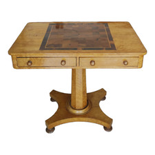 antico TAVOLO TAVOLINO da Gioco stile Biedermeier Betulla Fine Quality Epoca 800