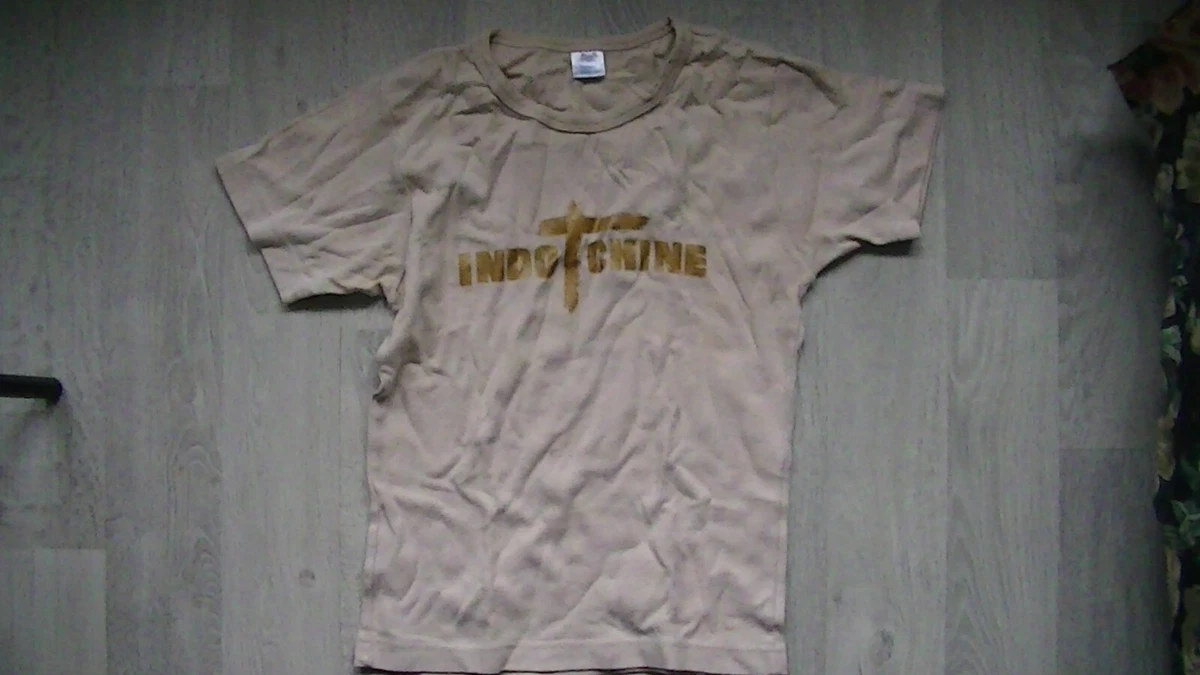 T-shirt Indochine Paradize - Taille XL - Noir - Rare Et Vintage