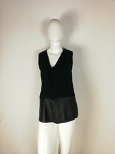 ZARA MAGLIETTA MAGLIA T- SHIRT BLUSA DONNA TAGLIA S COLORE NERO